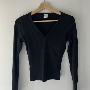 Tna Comet Waffle Longsleeve in Black